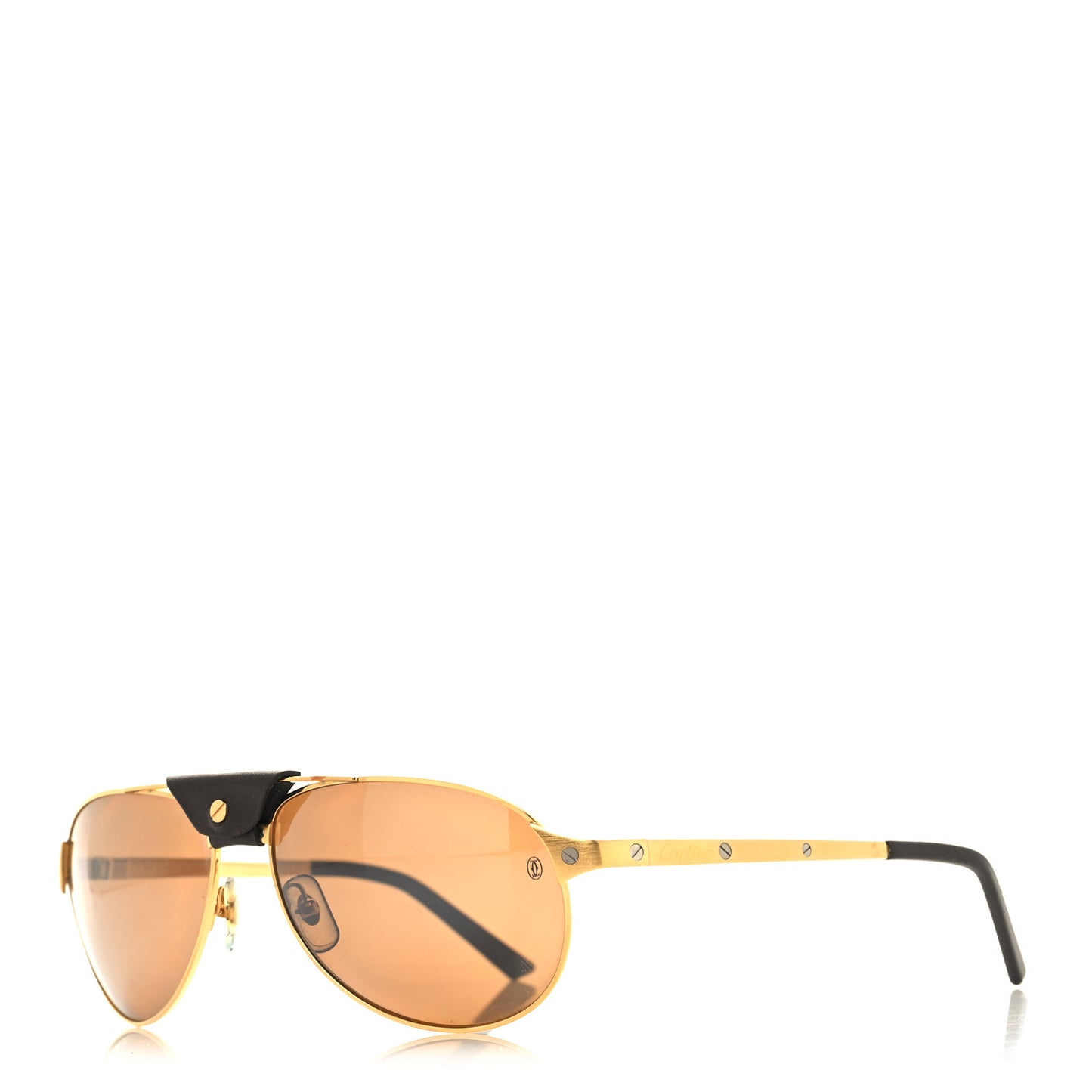 Santos Dumont Aviator Sunglasses 130 Gold