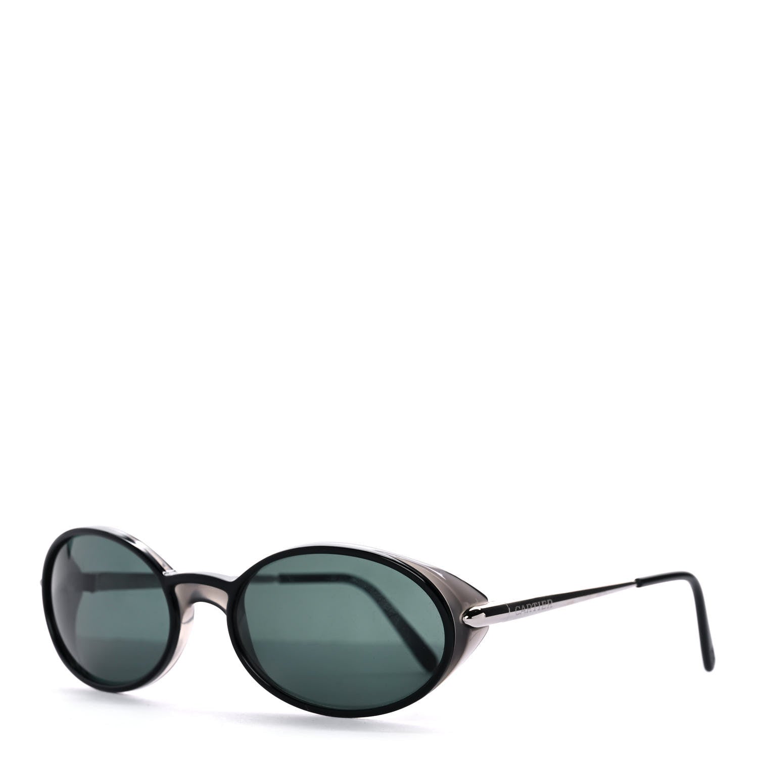 Cartier Aspen Oval Sunglasses Black 1 of 7