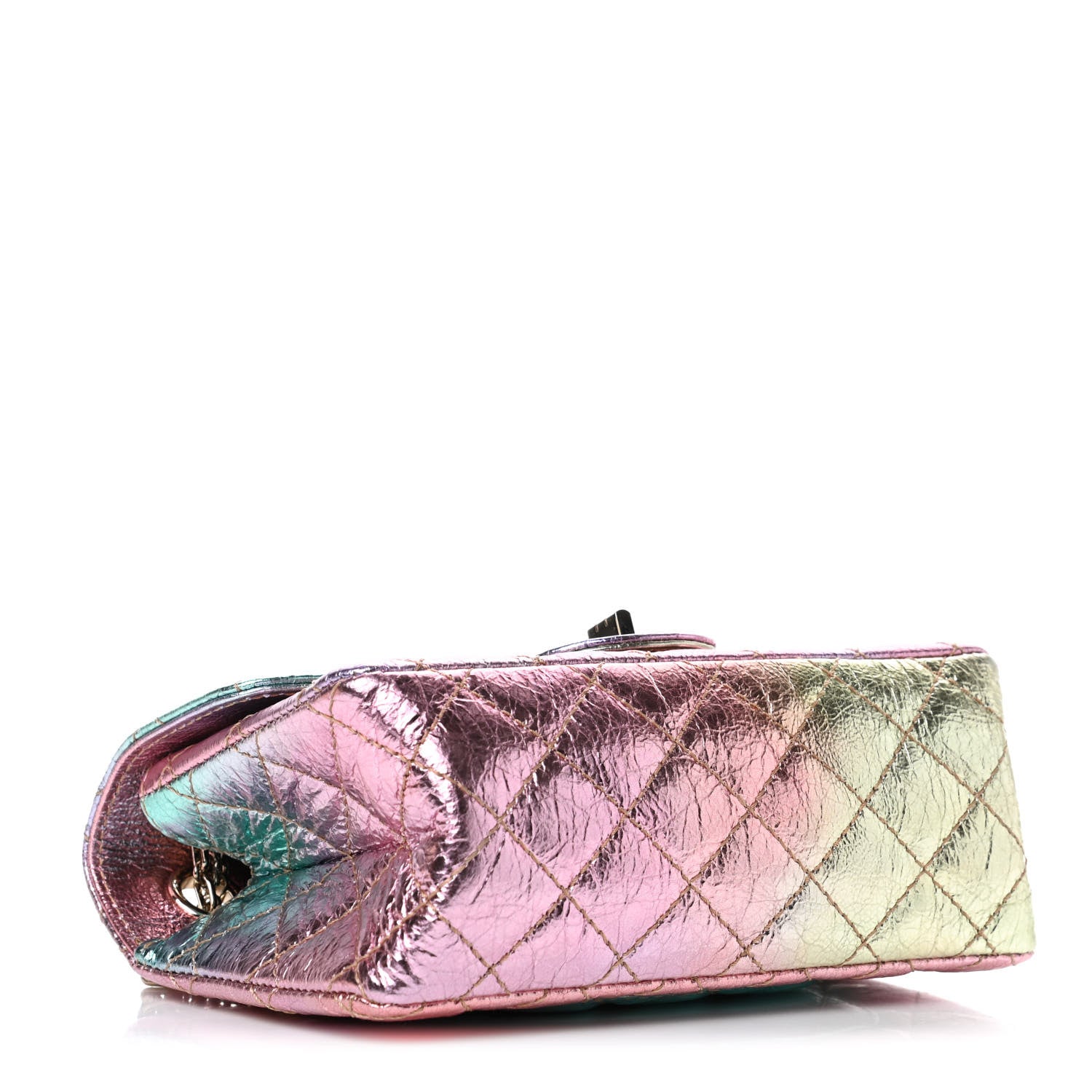Chanel Metallic Goatskin Quilted Mini 2.55 Reissue Flap Multicolor 3 of 4