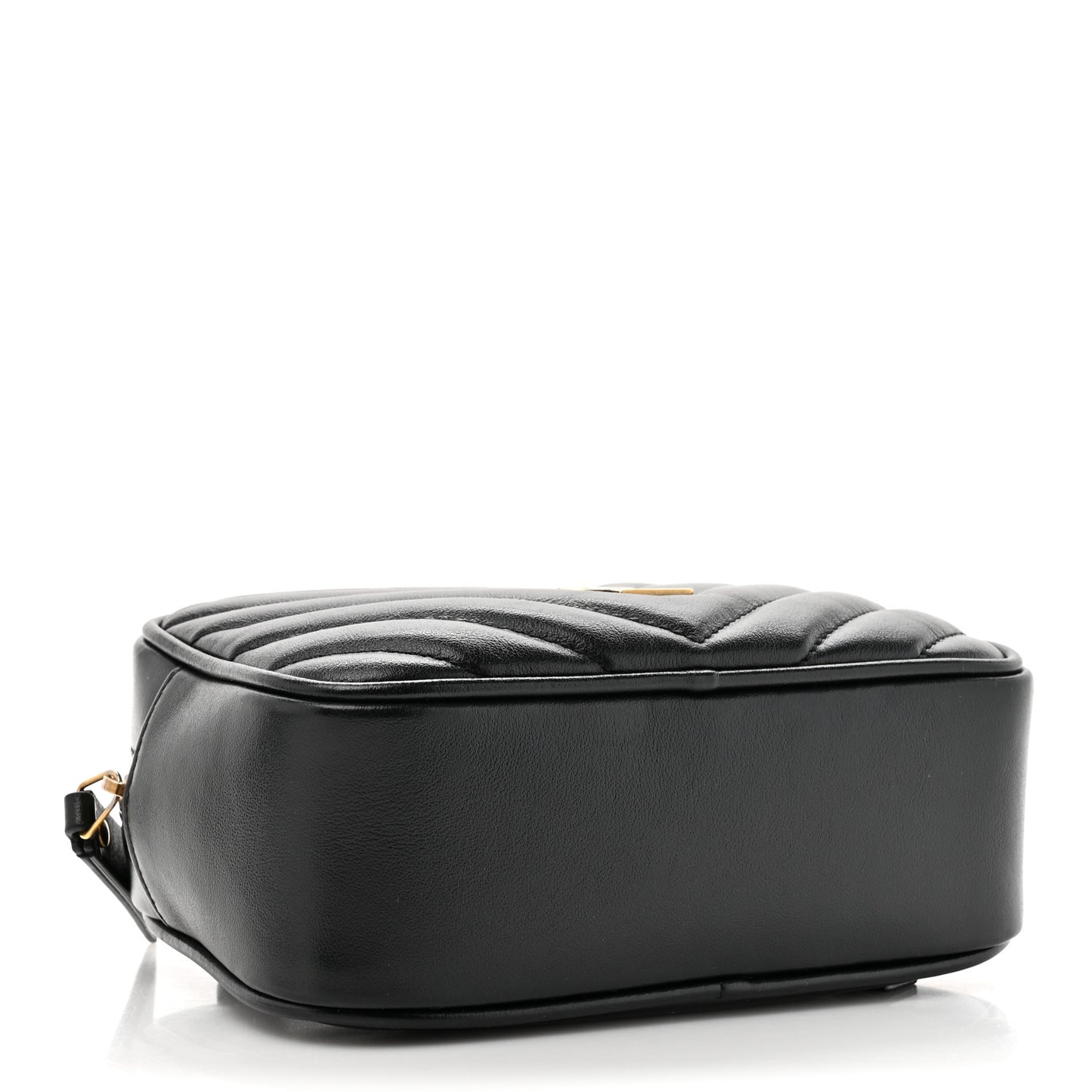 Calfskin Matelasse Monogram Lou Belt Bag Black