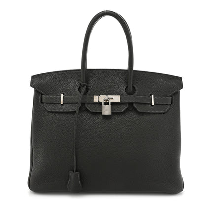 Hermes Taurillon Clemence BIRKIN 35 Graphite 1 of 15