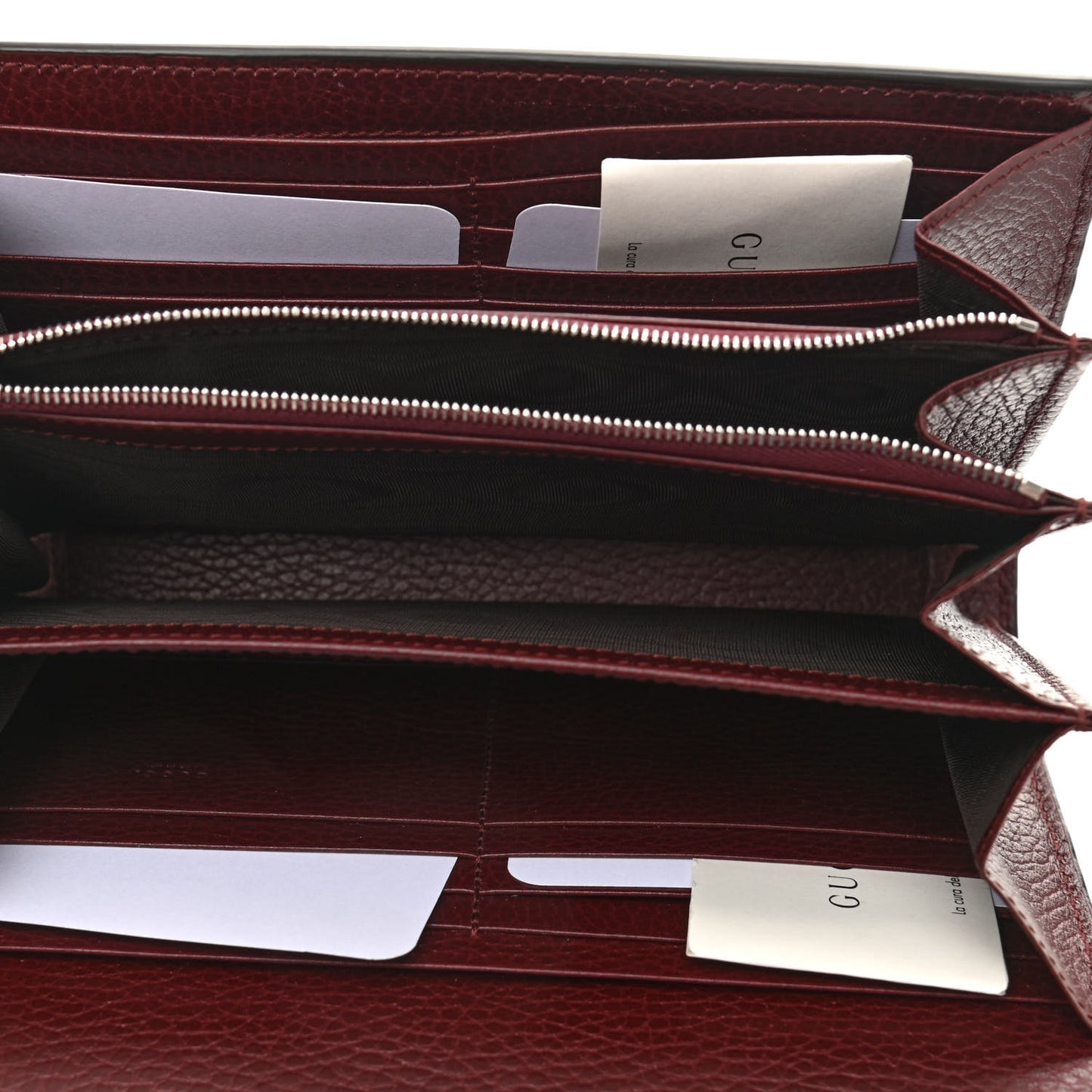 Dollar Calfskin Crystal Mini Dionysus Chain Wallet Vintage Bordeaux