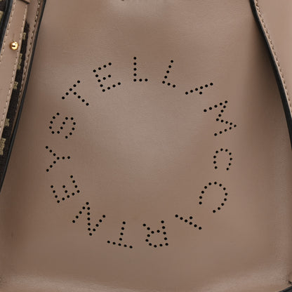 Stella McCartney Eco Alter Nappa Perforated Logo Tiny Crossbody Dark Taupe 7 of 11