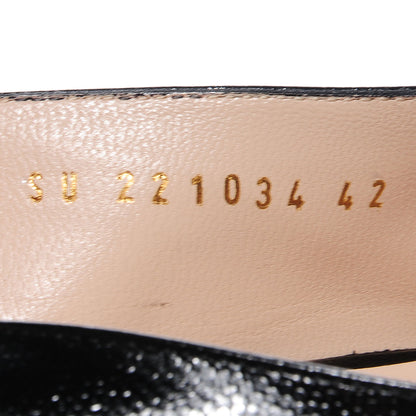 Saint Laurent Vernigolf Tribtoo 80 Slingback Pumps Nero 42 6 of 8