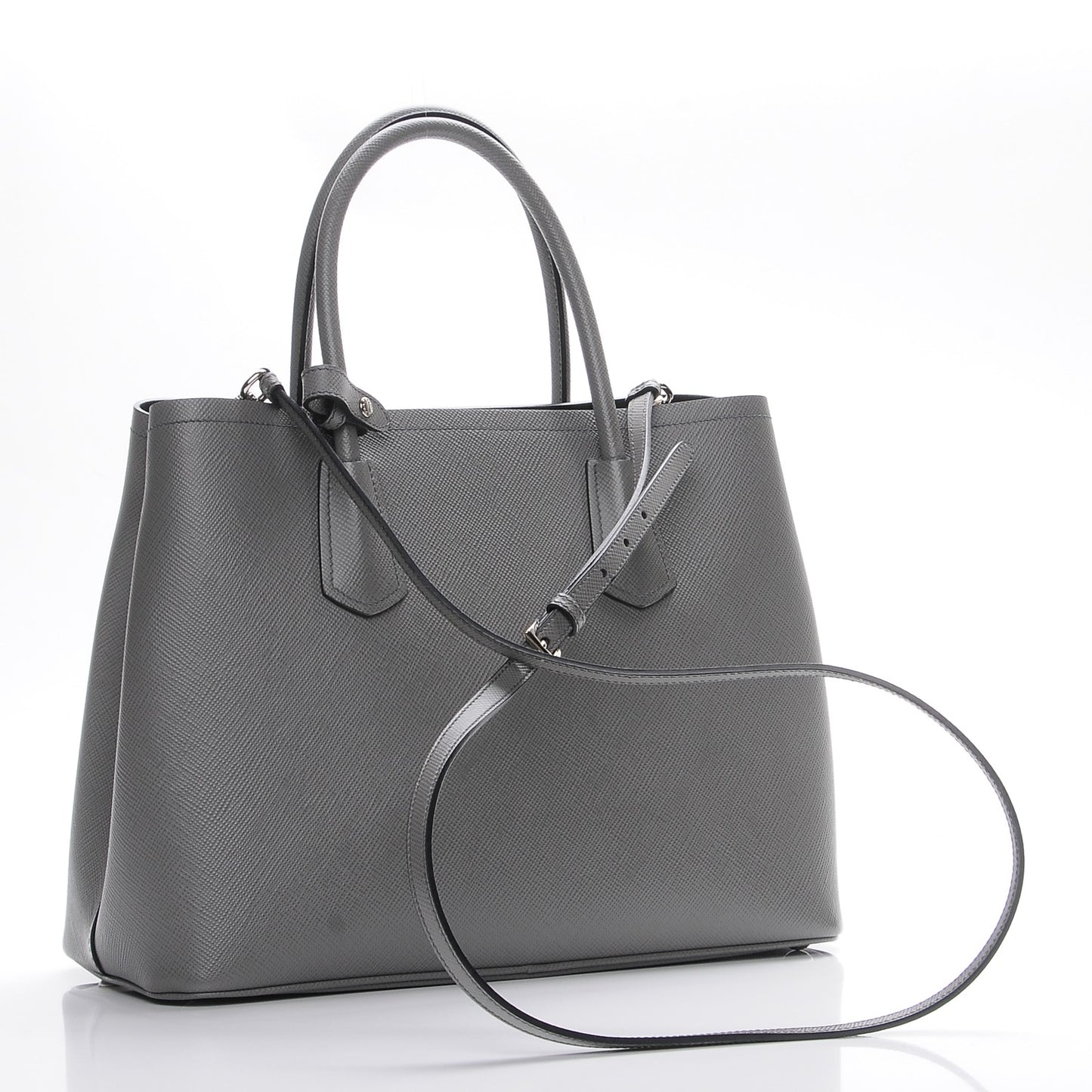Saffiano Cuir Medium Double Bag Marmo