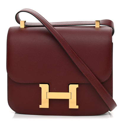 Hermes Grained Monsieur Constance 24 Rouge H 1 of 11