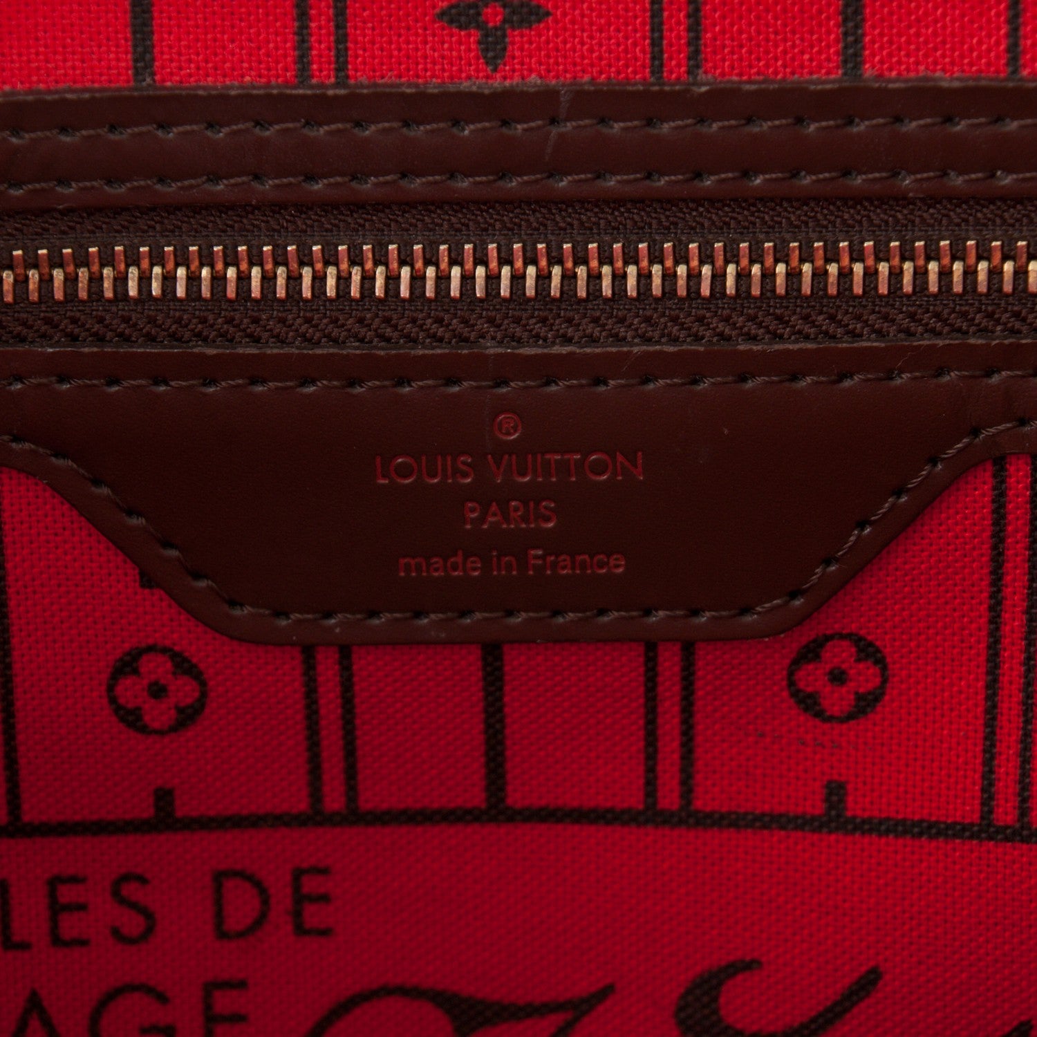Louis Vuitton Damier Ebene Neverfull MM 6 of 9