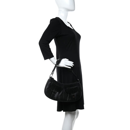 Christian Dior Calfskin Shoulder Bag Black 3 of 12