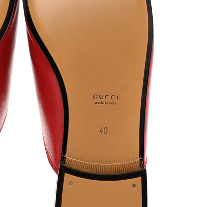Gucci Malaga Kid Womens Princetown Slippers 40 Hibiscus Red 6 of 9