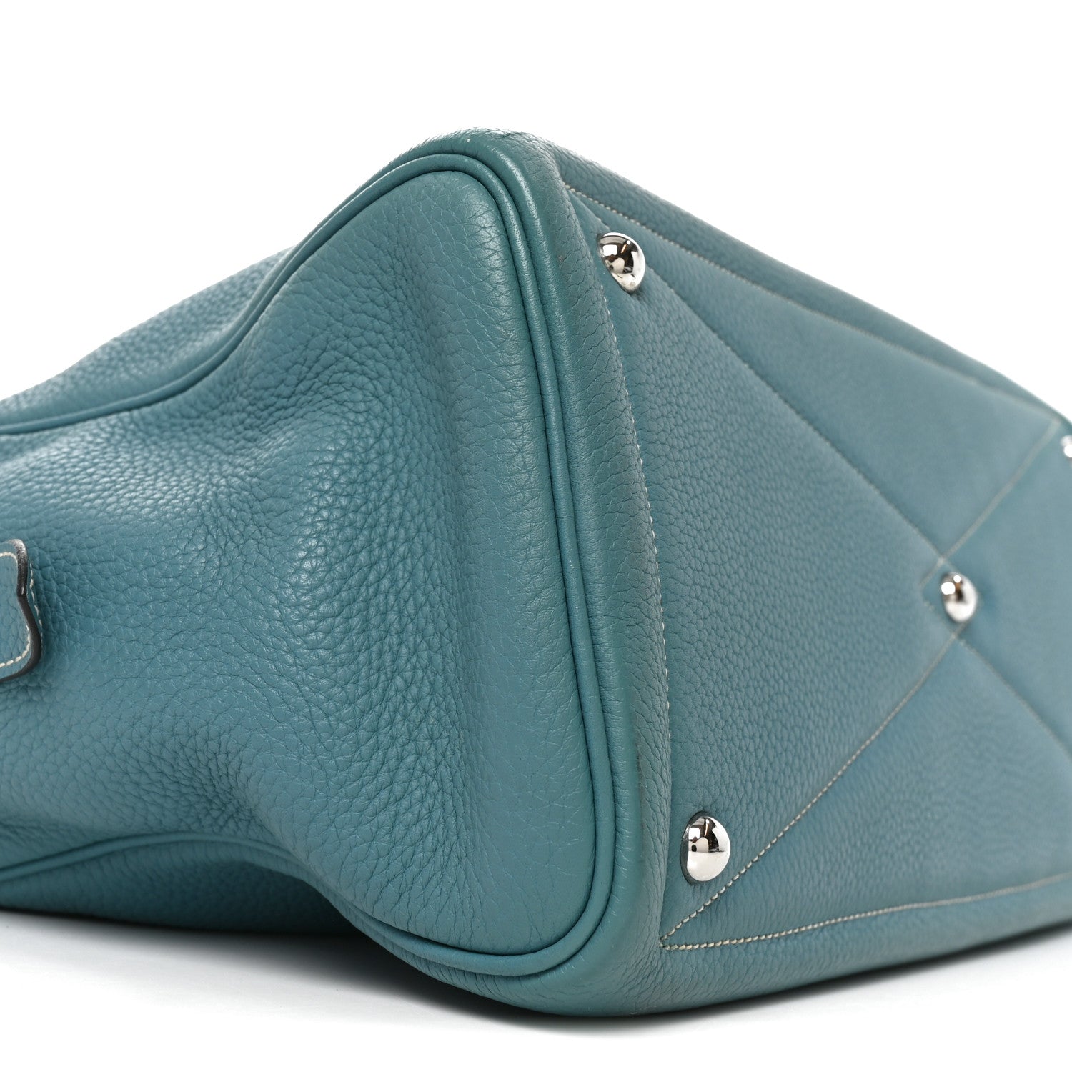 Hermes Taurillon Clemence Victoria II 35 Blue Jean 9 of 10