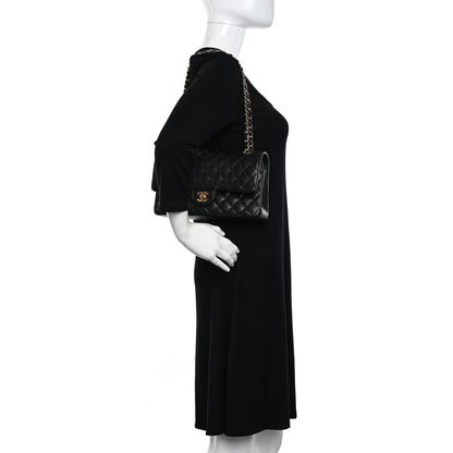 Chanel Caviar Quilted Medium Double Flap Black 2 of 11