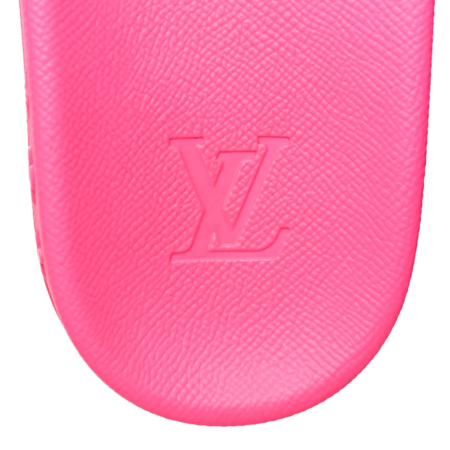 Rubber Embossed Monogram Mens Waterfront Mules 8 Pink