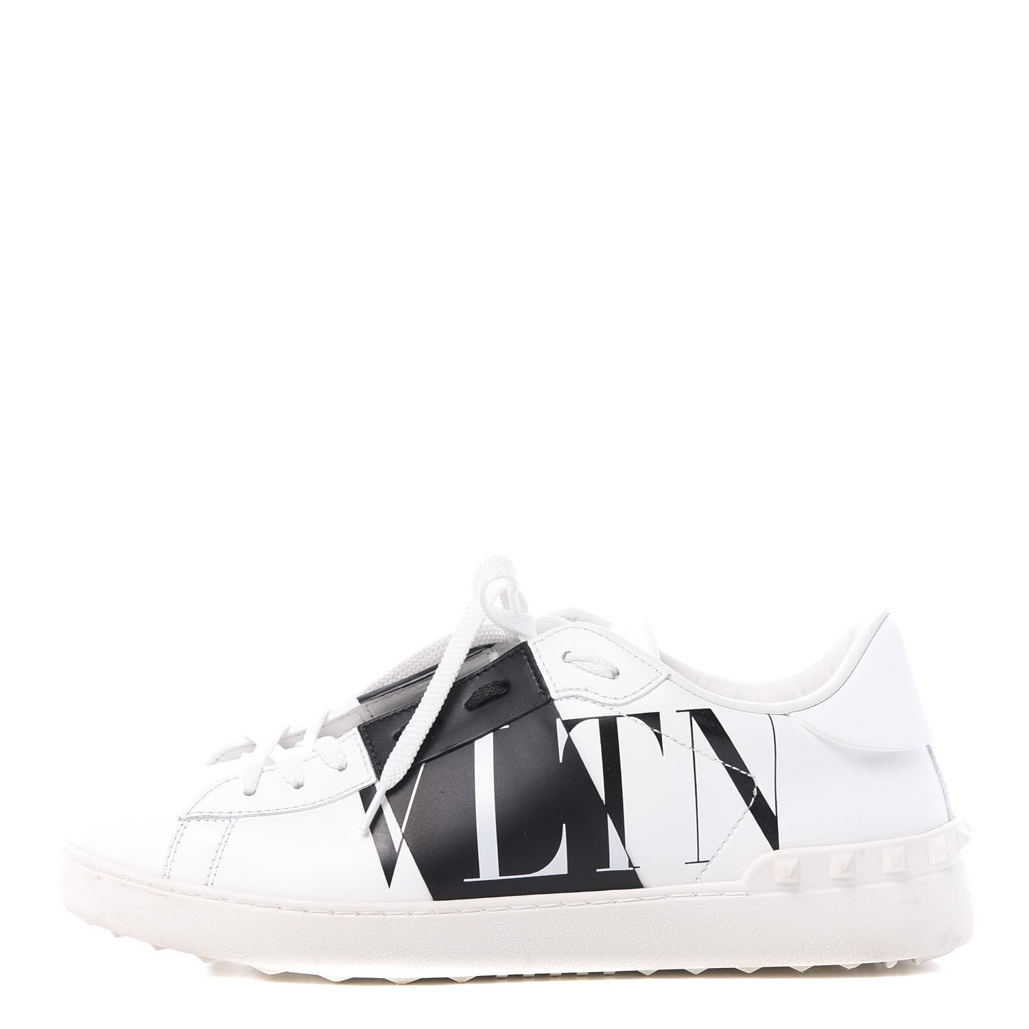 Valentino Garavani Calfskin Star VLTN Mens Rockstud Open Sneakers