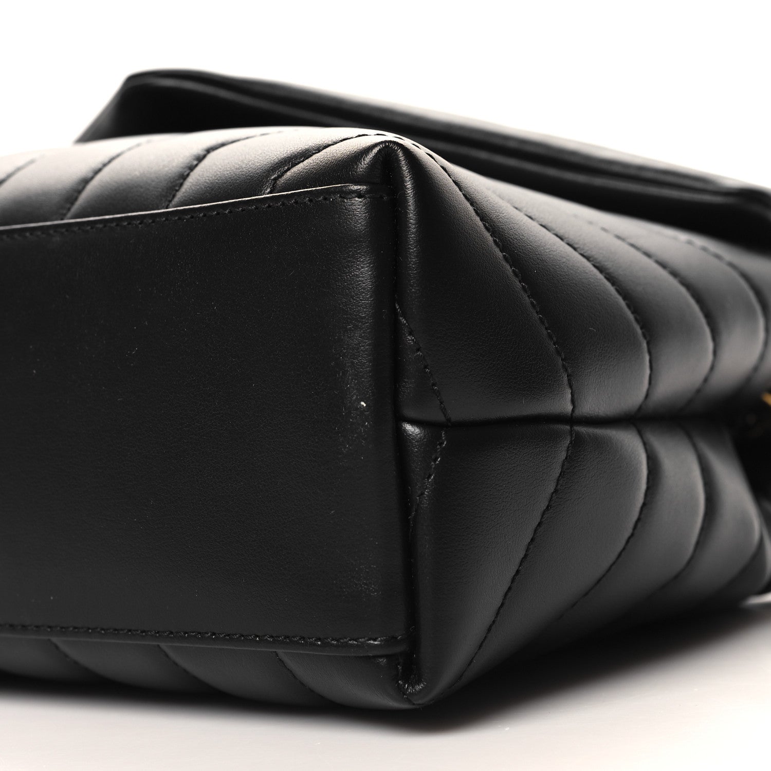 Saint Laurent Calfskin Y Quilted Monogram Small Loulou Chain Satchel Black 11 of 11