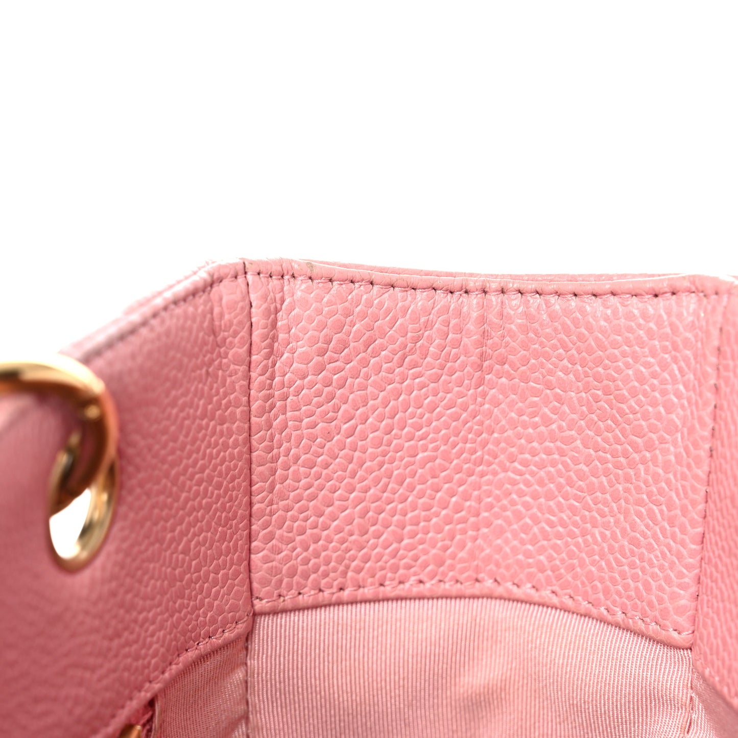 Caviar Quilted Petit Shopping Tote PST Pink
