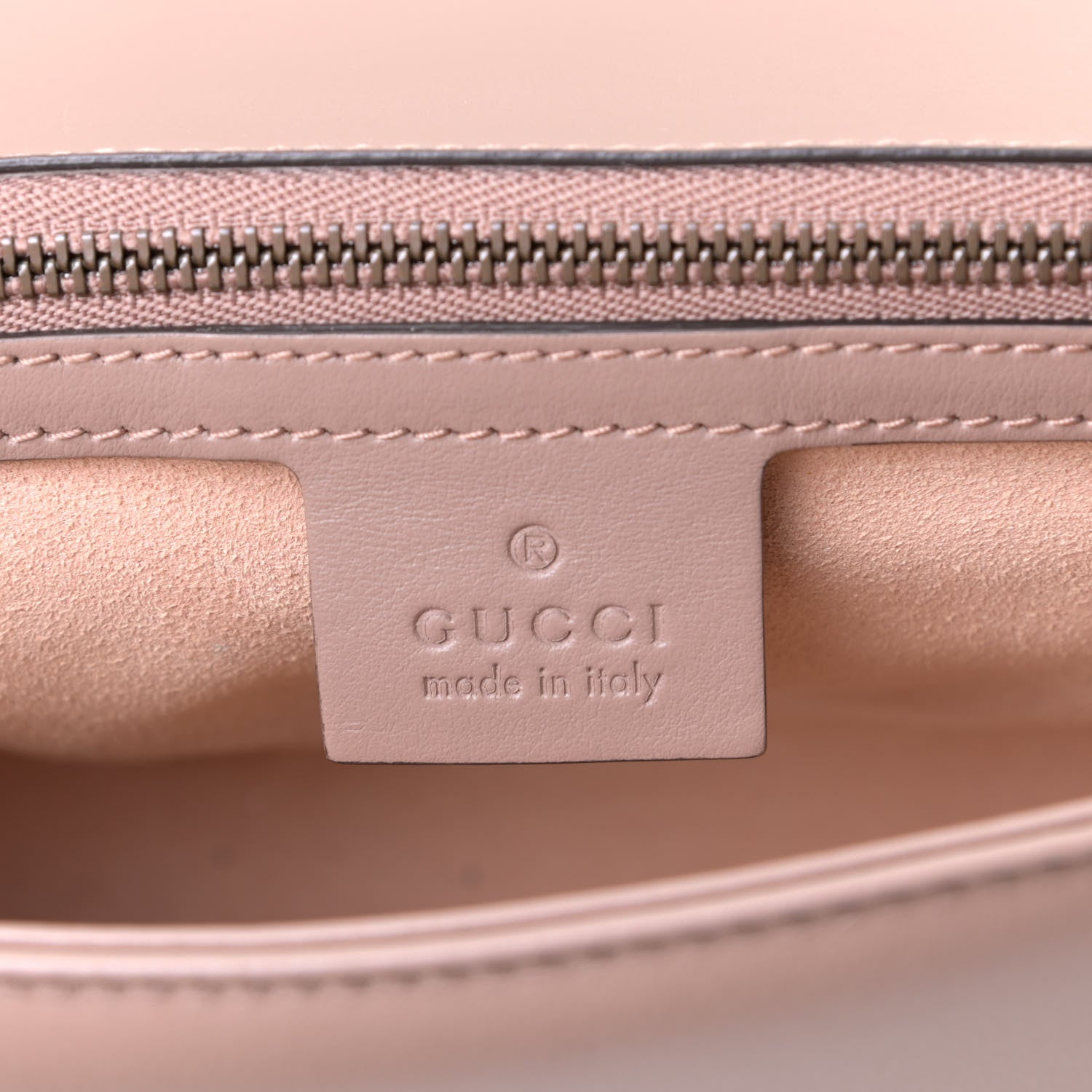 Gucci Calfskin Matelasse Small GG Marmont Shoulder Bag Porcelain Rose 6 of 6