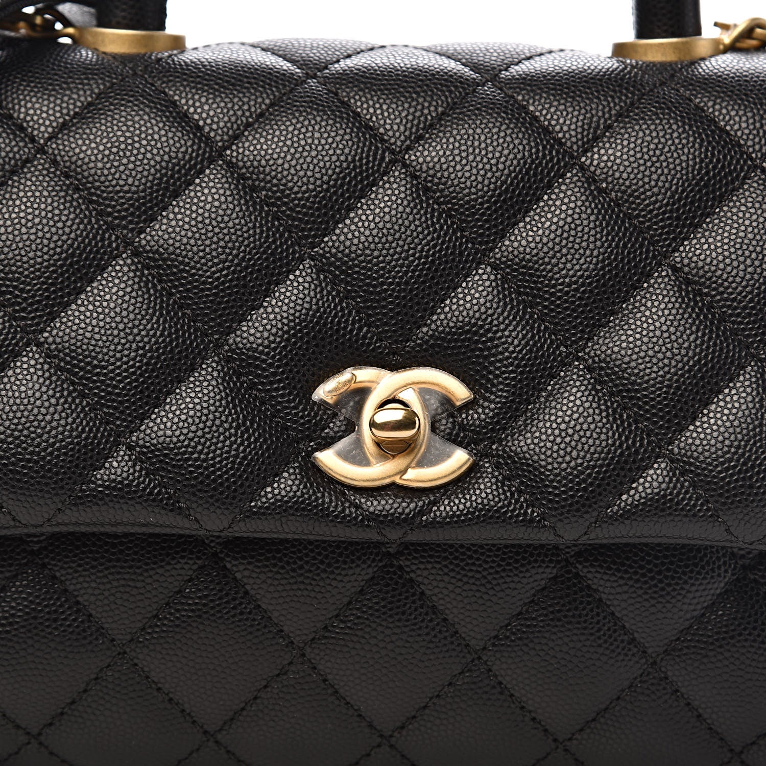 Chanel Caviar Quilted Mini Coco Handle Flap Black 10 of 11