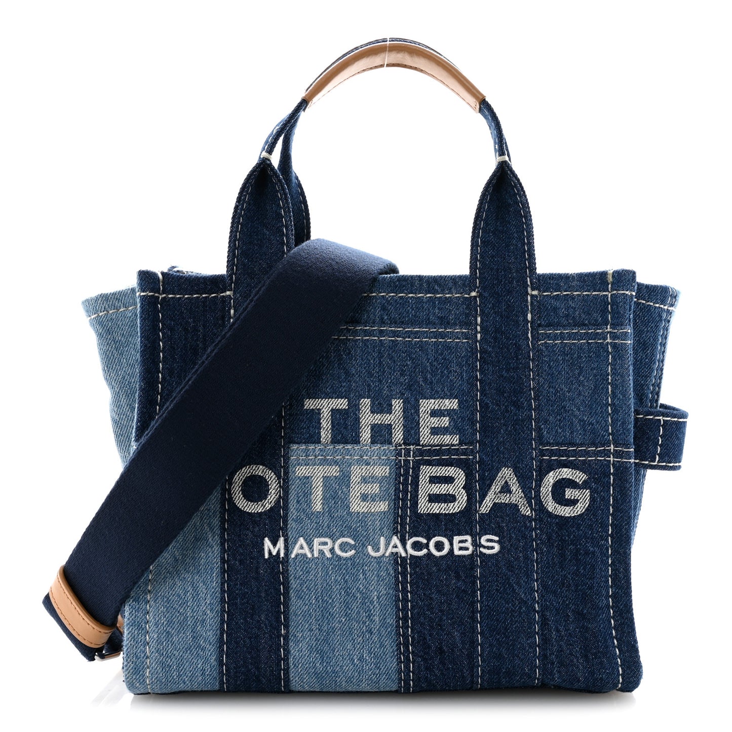 Denim Canvas Small Tote Bag Blue