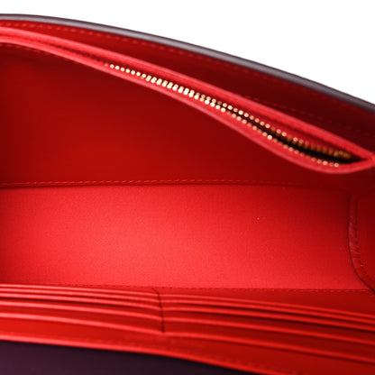 Christian Louboutin CHRISTIAN LOUBOUTIN Calfskin Spikes Loubinthesky Paloma Clutch Merlot 5 of 11