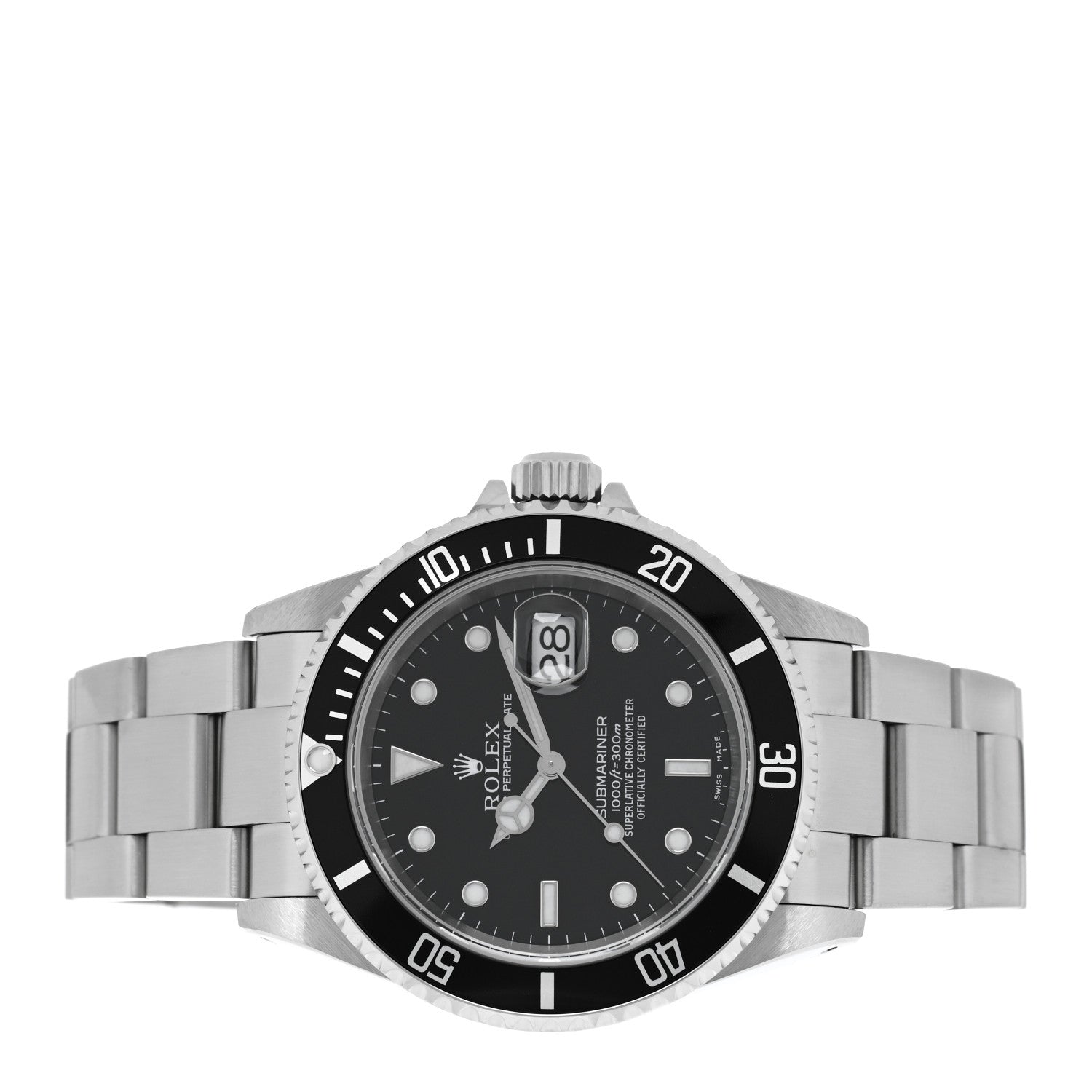 Rolex Stainless Steel 40mm Oyster Perpetual Submariner Date Watch Black 16610 2 of 4