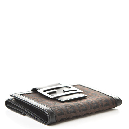 Fendi Zucchino Compact Wallet Tobacco 4 of 8