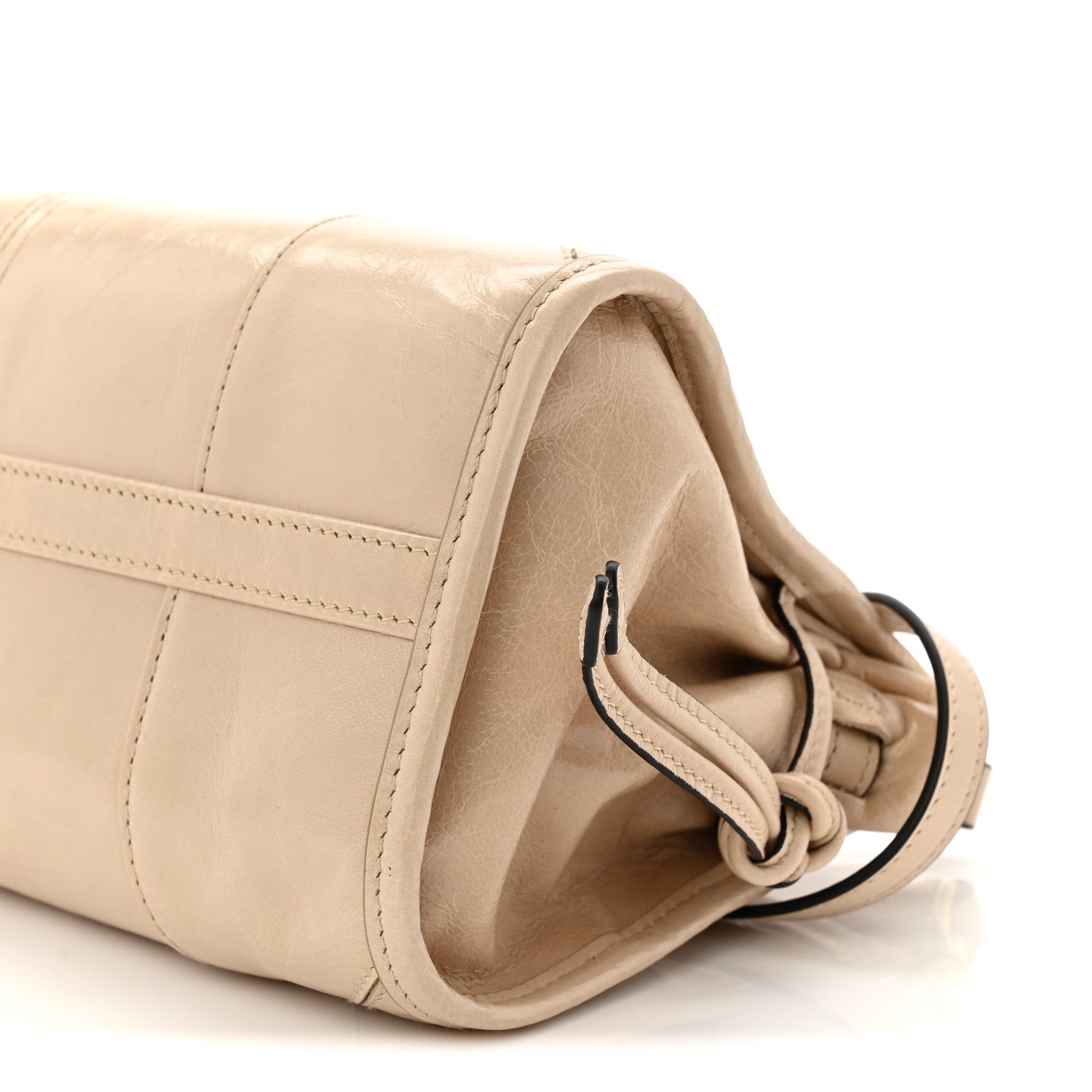 Prada Glossy Calfskin Triangle Small Bonnie Shoulder Bag