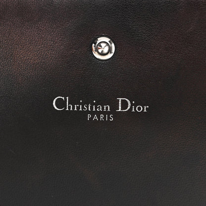 Christian Dior Grained Calfskin Diorama Croisiere Chain Wallet Black 6 of 13