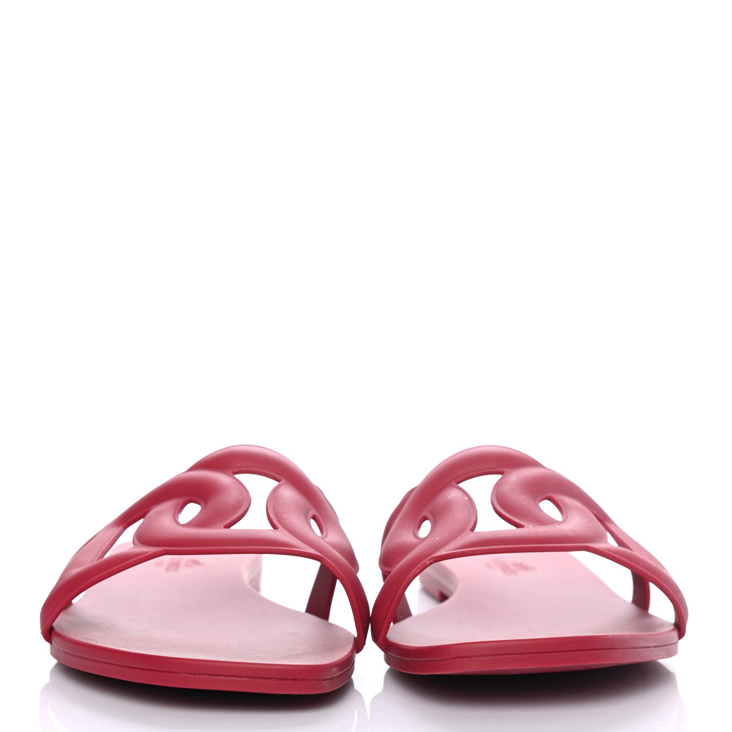 Hermes Rubber Aloha Sandals 37 Rose Baie 2 of 8