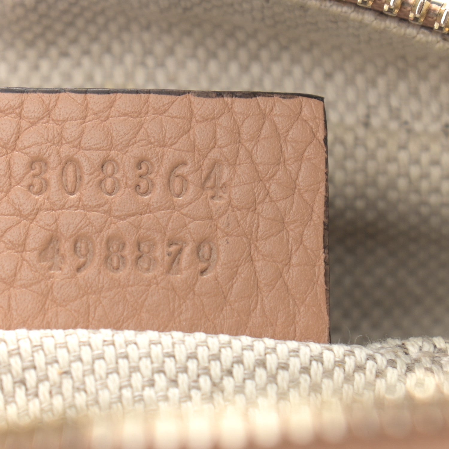 Gucci Pebbled Calfskin Small Soho Disco Bag Camelia 7 of 12