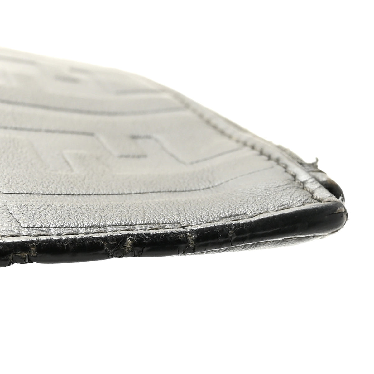 Vitello Grace FF 1974 Embossed Flat Pouch Anthracite
