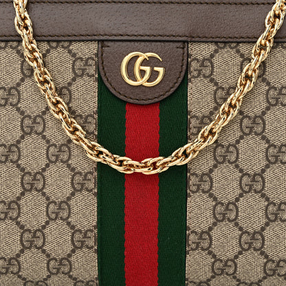 Gucci GG Supreme Monogram Web Small Ophidia Chain Shoulder Bag Brown 8 of 10