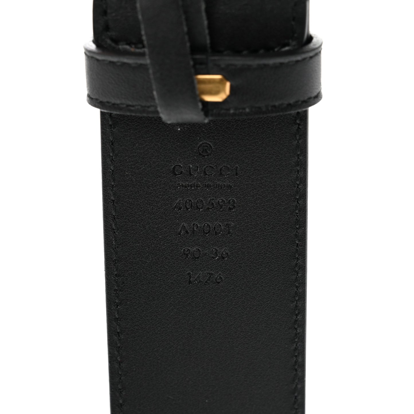 Calfskin Double G 40mm Belt 90 36 Black