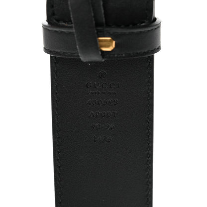 Gucci Calfskin Double G 40mm Belt 90 36 Black 3 of 7