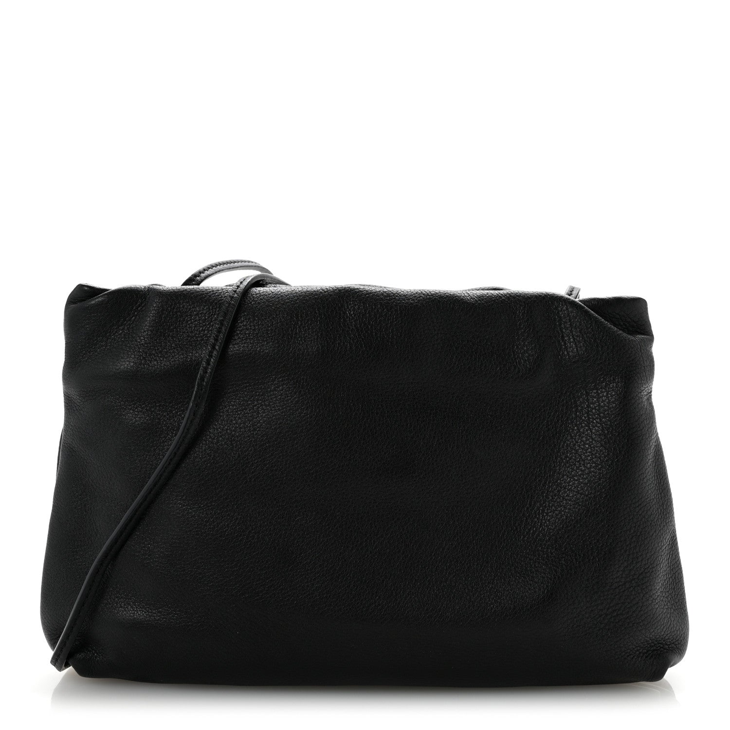 The Row Grained Calfskin Bourse Clutch  Black 1 of 10