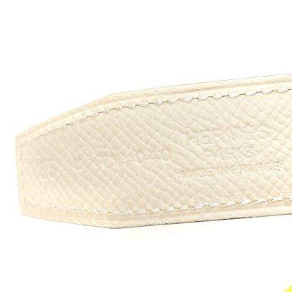 Hermes Swift Epsom 24mm Mini H Belt 85 34 Nata Lime 3 of 5
