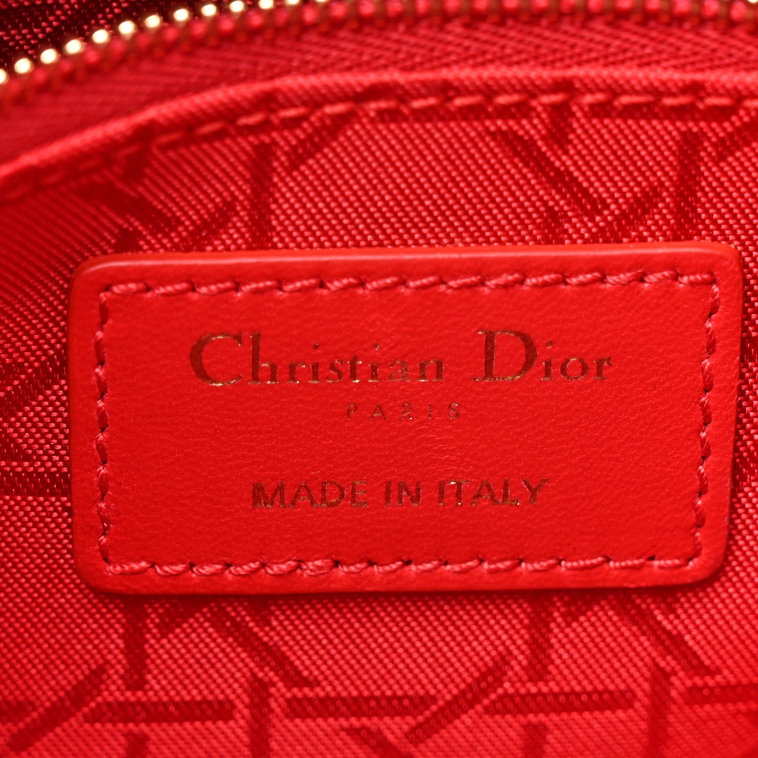 Christian Dior Lambskin Cannage Small My ABCDior Lady Dior Red 6 of 14