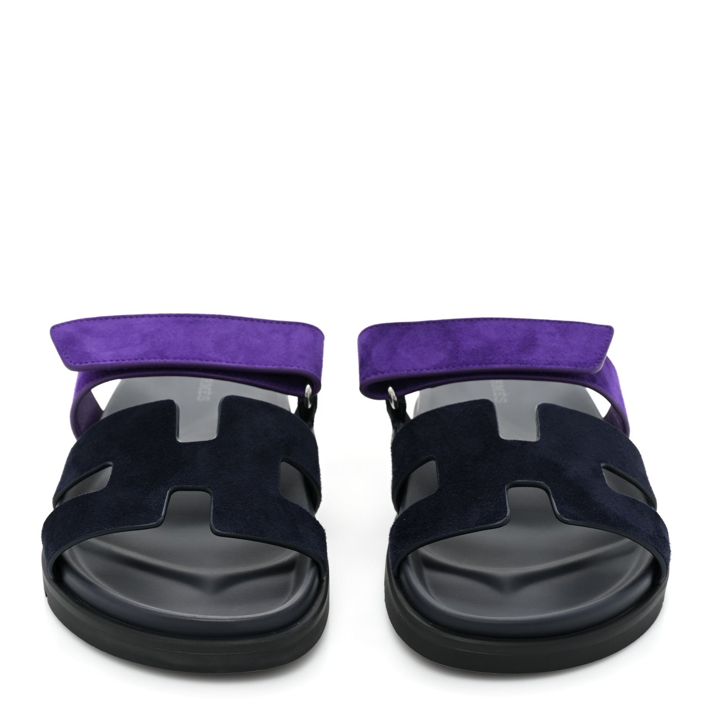 Suede Goatskin Womens Chypre Sandals 37 Marine Violet Majorette