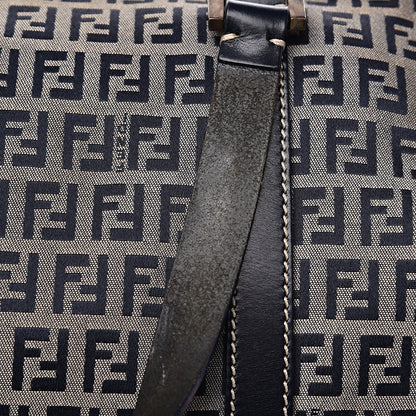Fendi Zucchino Mini Boston Satchel Navy 10 of 12