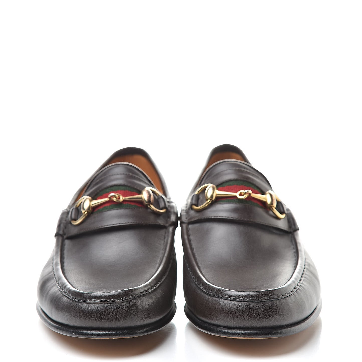Calfskin Cirano Lux Web Mens 1953 Horsebit Loafers 42.5 Brown