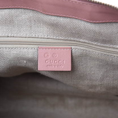 Gucci Soft Microguccissima Small Zippered Satchel Soft Pink 6 of 19