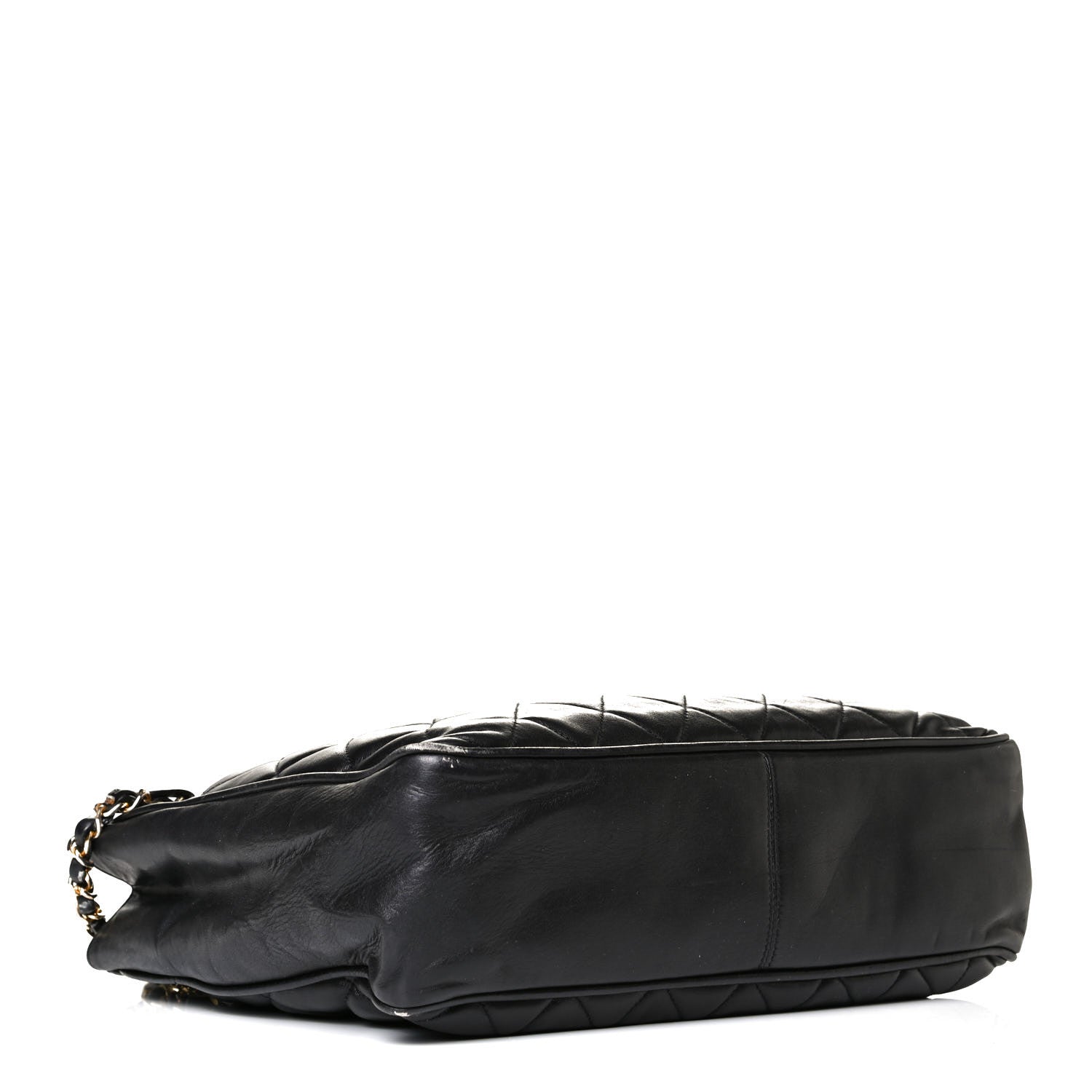 Chanel Lambskin Quilted Shopping Tote Black 6 of 8