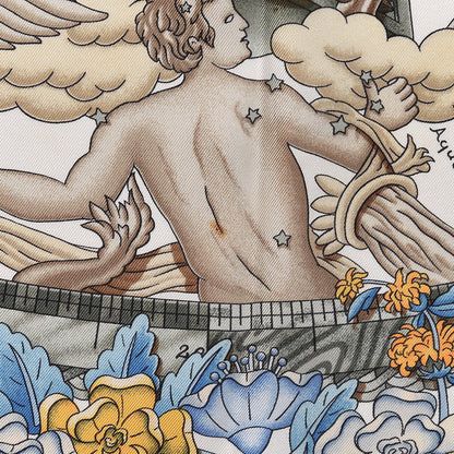 Hermes Silk Le Matin Neuf Scarf 90 8 of 8
