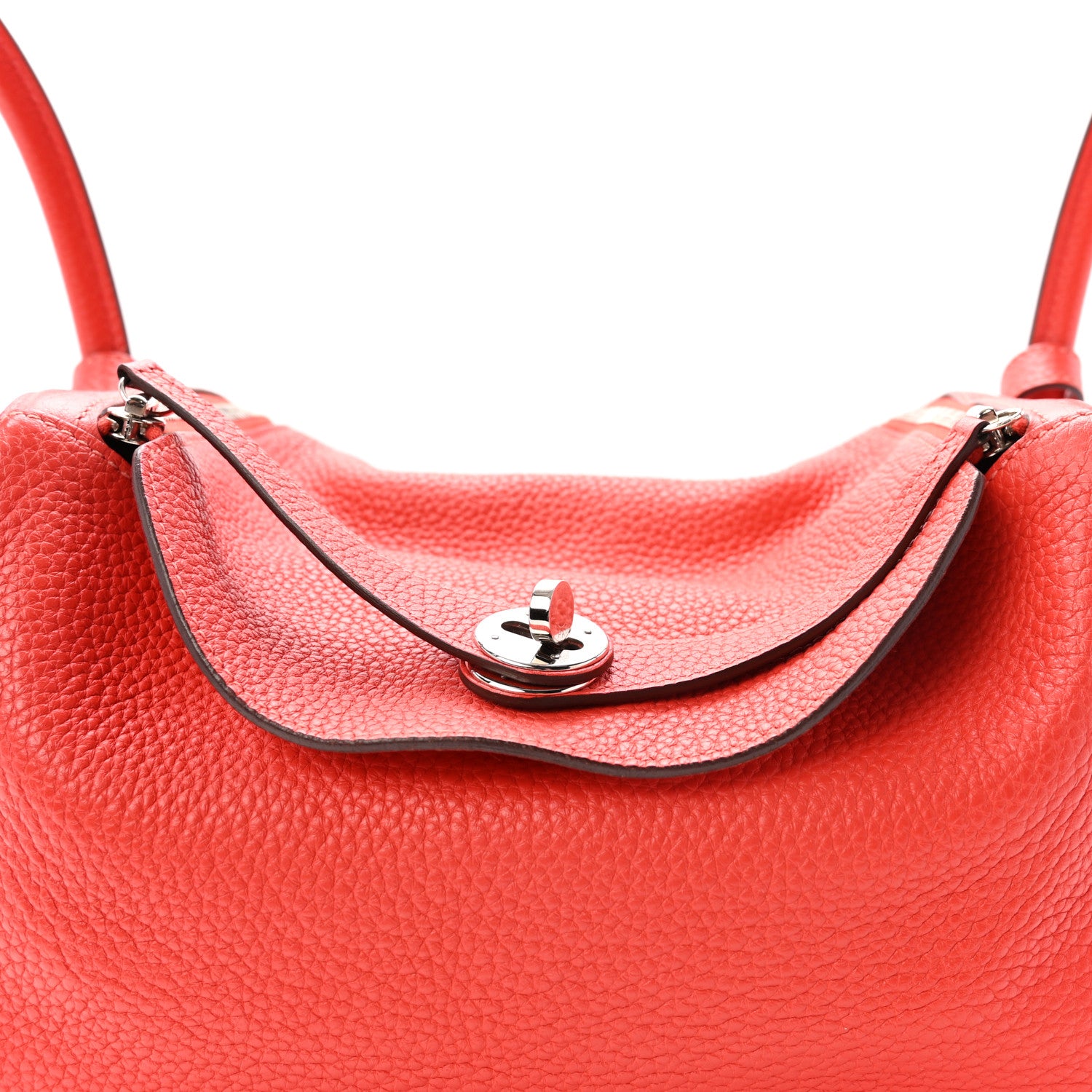 Hermes Taurillon Clemence Lindy 30 Rouge Pivoine 8 of 10