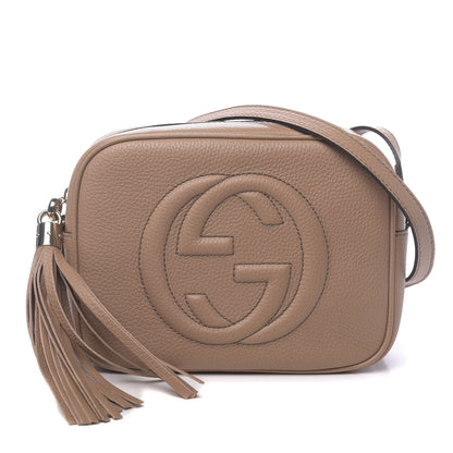 Gucci Pebbled Calfskin Small Soho Disco Bag Camelia 1 of 10