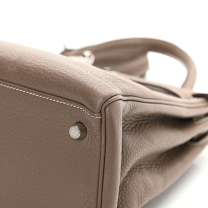 Hermes Taurillon Clemence Kelly Retourne 28 Etoupe 10 of 16