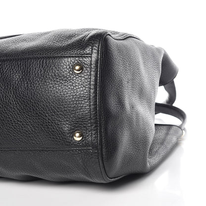 Gucci Pebbled Calfskin Medium Soho Shoulder Bag Black 13 of 14