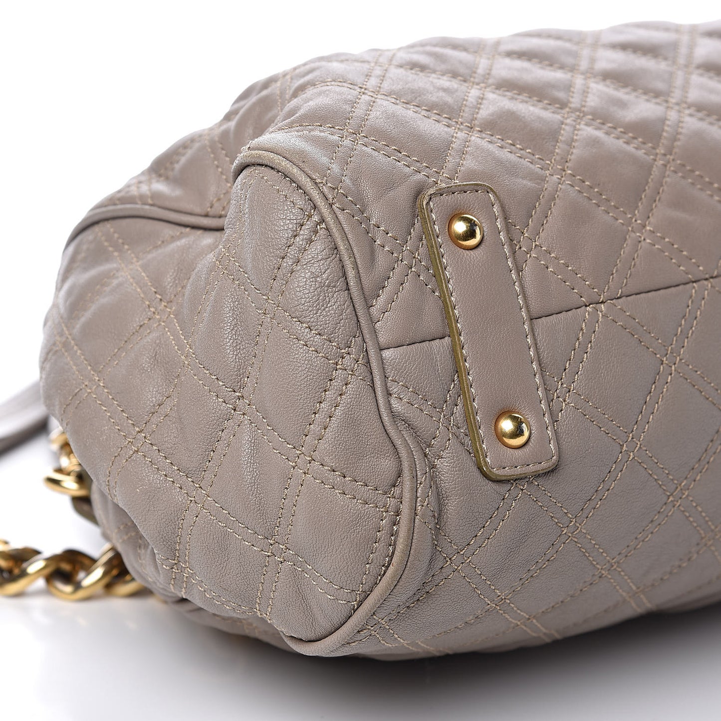 Coated Canvas Quilted Stam Blush