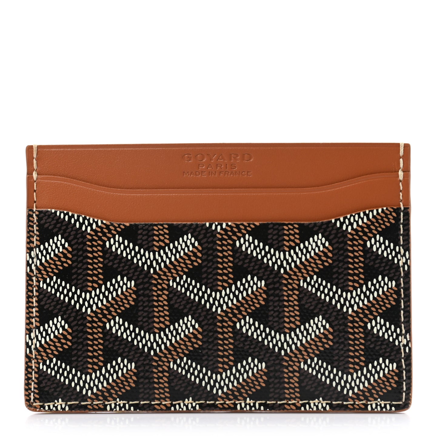 Goyardine Saint Sulpice Card Holder Black Gold