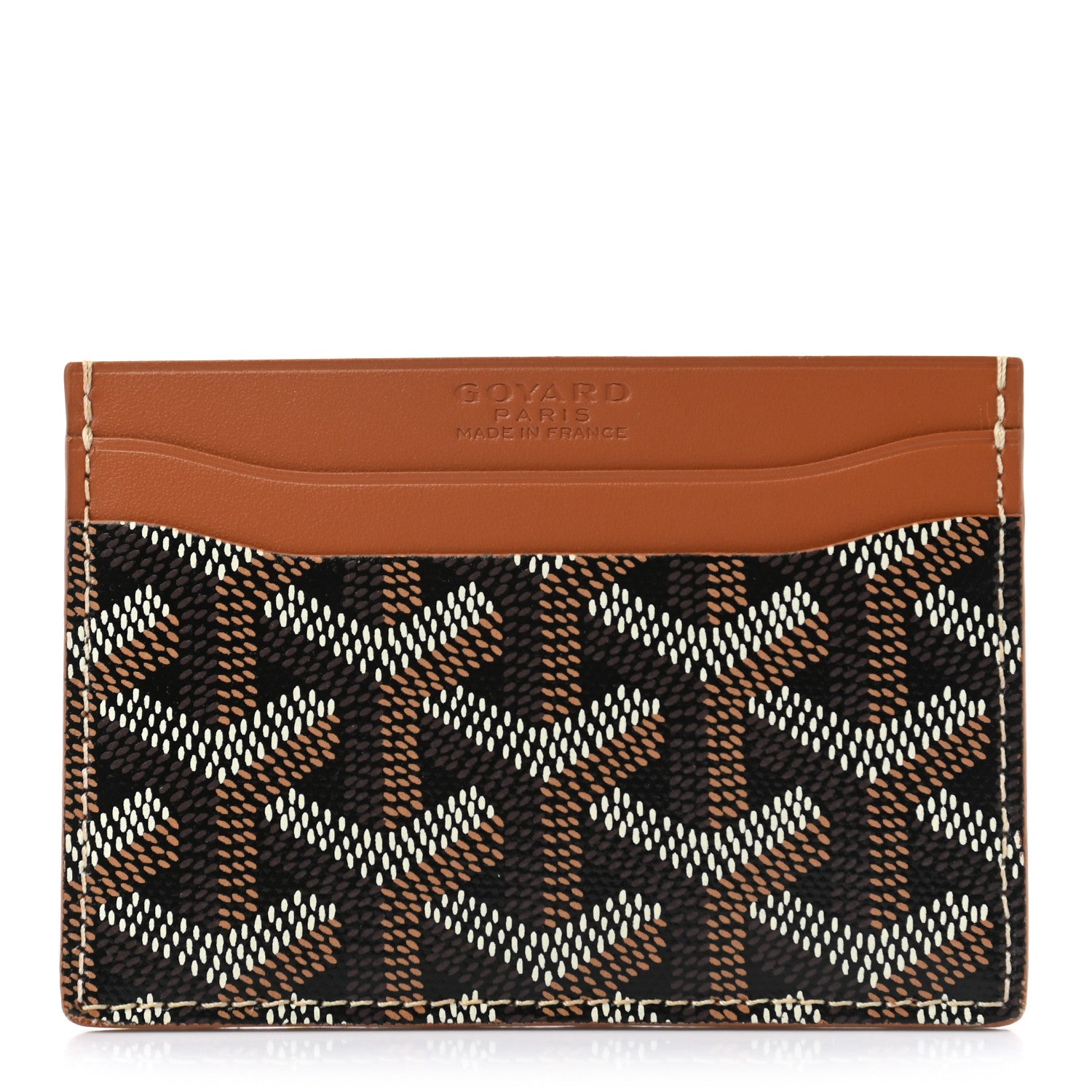 Goyard Goyardine Saint Sulpice Card Holder Black Gold 1 of 11