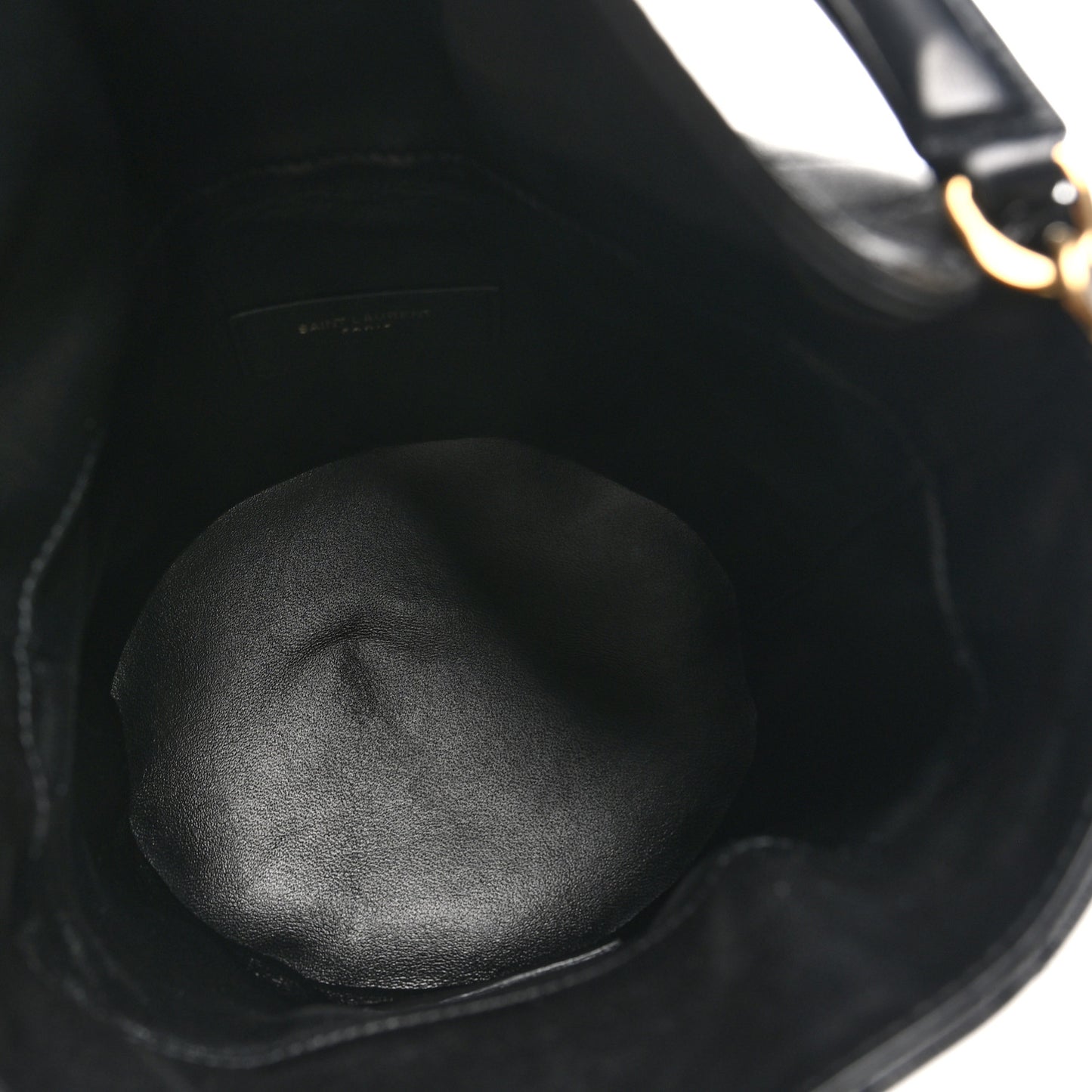 Lambskin Gabby Mini Bucket Bag Black